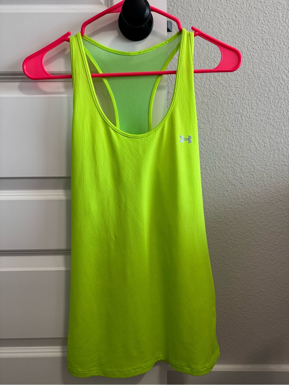 Under Armour Neon Lime green Racerback Tank